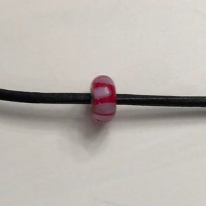 Trollbeads Lilac Shadow Glass Bead, retired